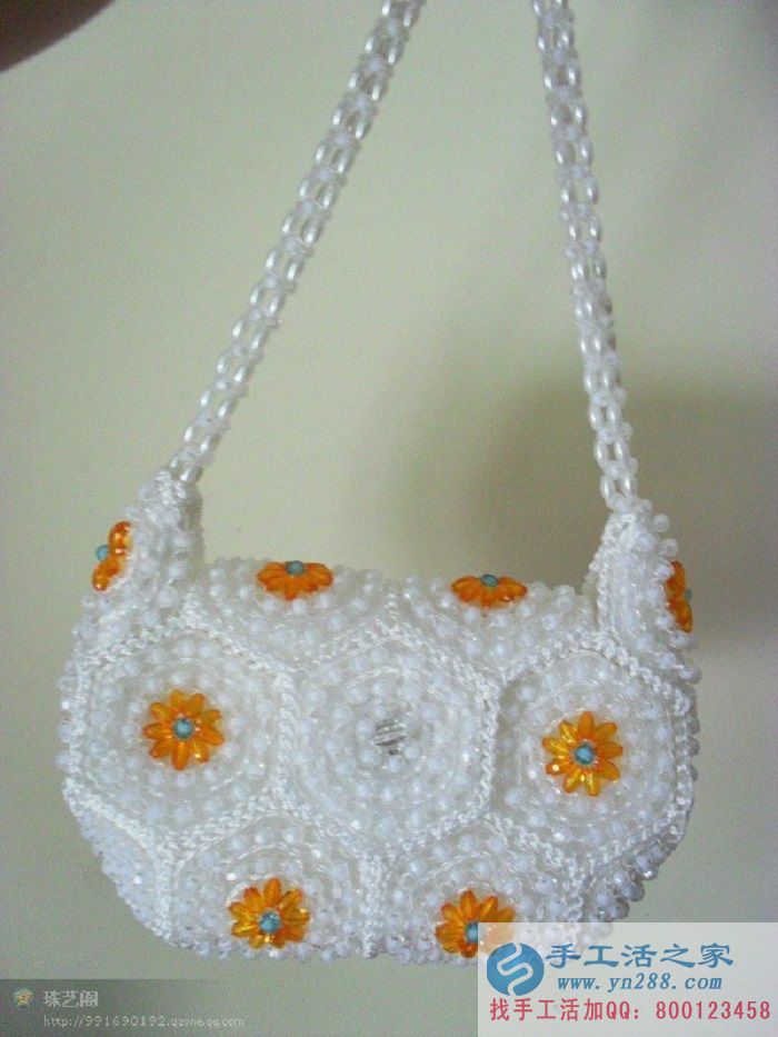 手工活之家精美串珠珠包成品展示 正規(guī)外發(fā)手工活時尚精美串珠珠包 可以在家做的手工活(圖3)