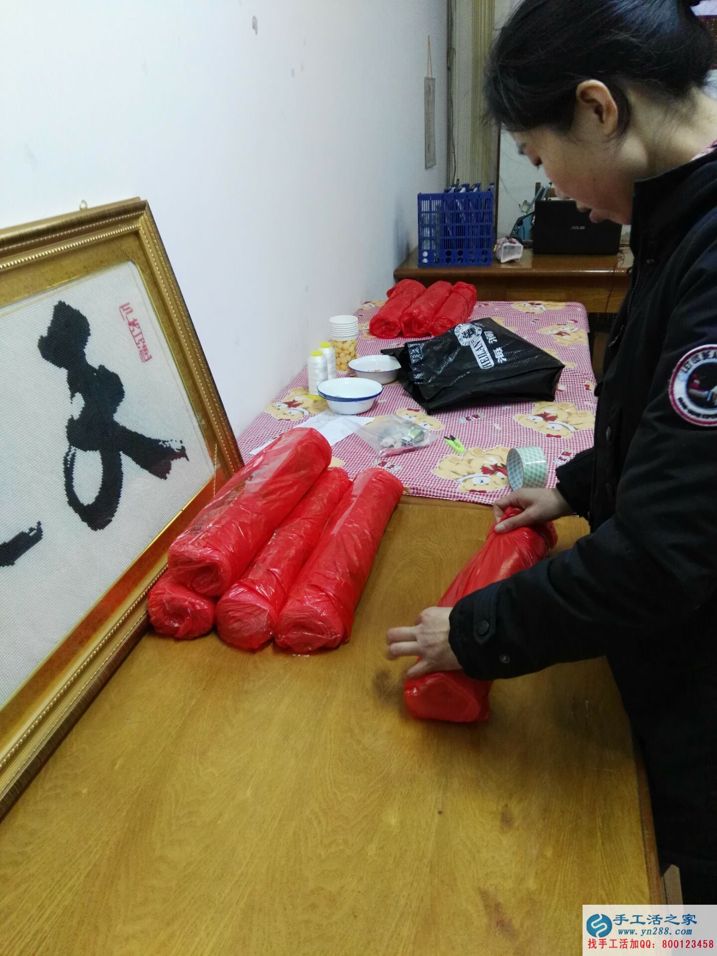 手工活之家如何成就一個女人的夢想讓江蘇嚴女士在家賺到2244元？