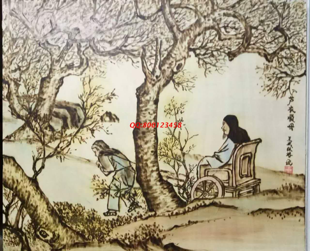 【民間手工藝品推介】邱縣傳統(tǒng)純手工烙畫，《二十四孝系列》預(yù)約定制，尺寸46*39cm