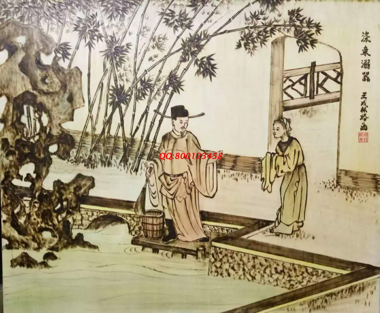 【民間手工藝品推介】邱縣傳統(tǒng)純手工烙畫，《二十四孝系列》預(yù)約定制，尺寸46*39cm