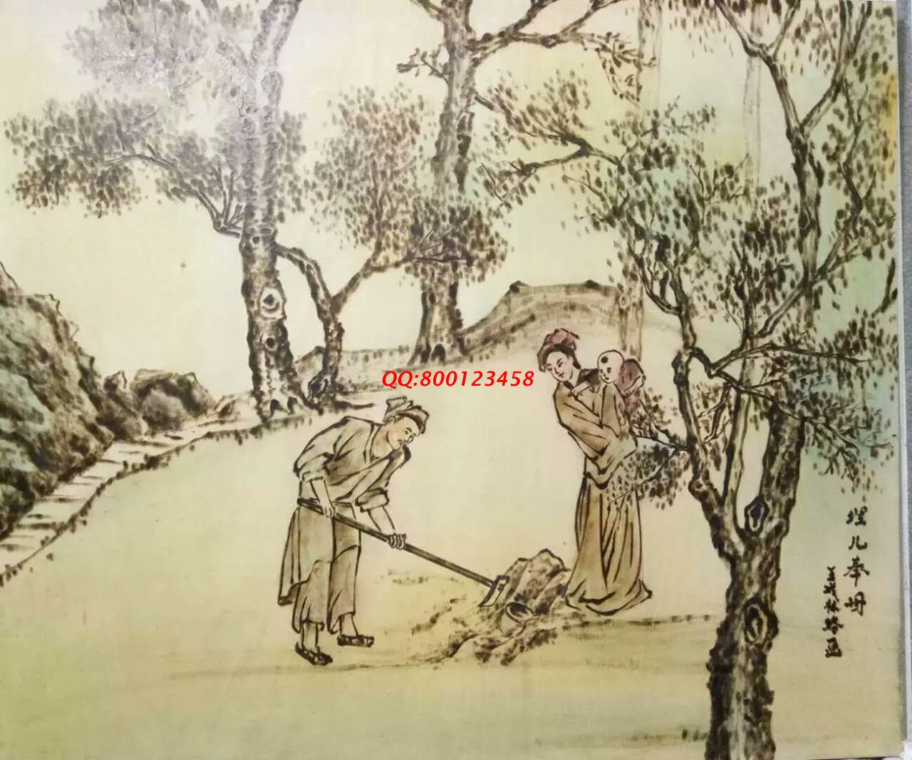 【民間手工藝品推介】邱縣傳統(tǒng)純手工烙畫，《二十四孝系列》預(yù)約定制，尺寸46*39cm