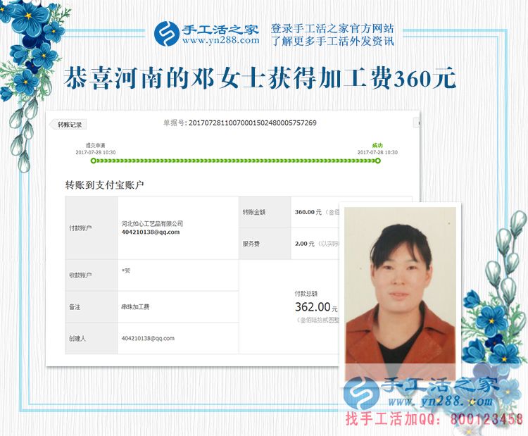 用雞蛋來(lái)核算我的手工活加工費(fèi)，我同意也很滿意(圖1)