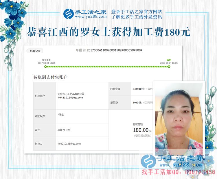 重質(zhì)量，負(fù)責(zé)任是我的人生準(zhǔn)則！江西羅女士下班后做手工活兼職賺錢(圖1)