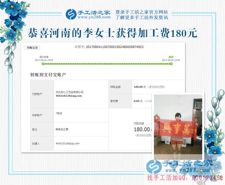 珠繡畫手工活優(yōu)缺點分析，河南李女士用切身體驗來講解(圖1)