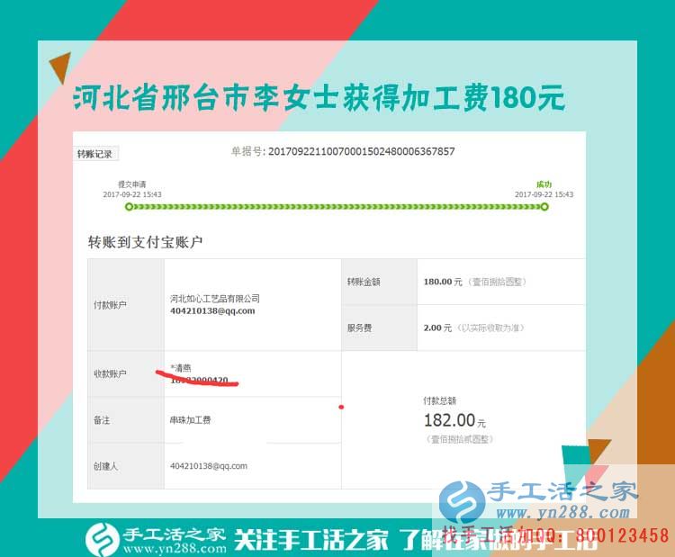 大家都在做串珠繡賺錢(qián)，河北邢臺(tái)李女士與鄰居們都是手工活之家的好會(huì)員(圖1)