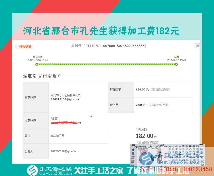 沒生意的時(shí)候咋辦？河北邢臺(tái)汽修老板孔先生兼職做串珠珠繡畫賺錢(圖1)