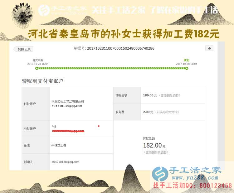 干凈，掙錢，不拖欠，不克扣，好！河北秦皇島農(nóng)民孫女士做手工活賺錢后這樣說(shuō)(圖1)