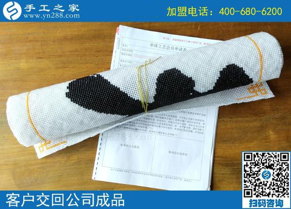 手工活之家&mdash;&mdash;客戶寄回的珠繡成品