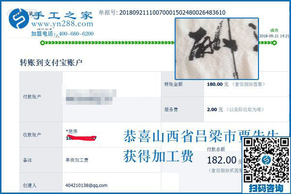 試做過關(guān)，山西呂梁賈先生開始在家組織人做手工活加盟項目