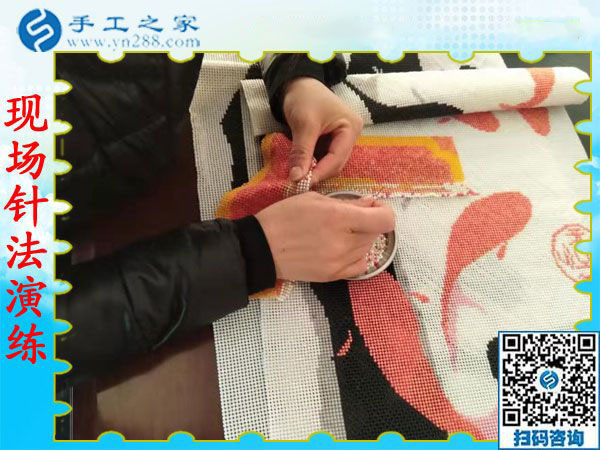 這個彩珠繡外發(fā)手工活很適合我，天津退休人員楊女士這樣對大家說