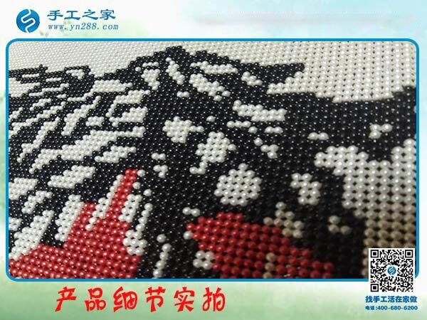 手工之家雅薇麗珠繡《順》 純珠繡純手工制作 一針一線皆有韻！(圖5)