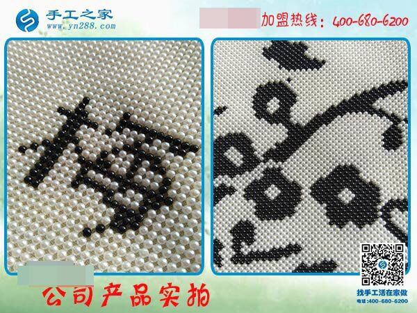 帶著朋友做珠繡免押金手工活，山西太原吳女士是這樣做的