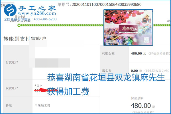 勵志珠珠繡手工活加盟項目加工費怎樣結算？收入好嗎？