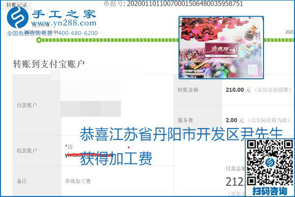 勵志珠珠繡手工活加盟項目加工費怎樣結算？收入好嗎？