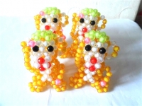 可愛的串珠小動(dòng)物，小朋友也喜歡的手工DIY制作