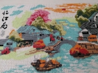 彩珠繡《憶江南》，最富有詩(shī)意的江南美景，加工戶如身臨其境