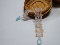 1月3日，兼職手工活可以帶回家做，小成本創(chuàng)業(yè)做手工傳承官，居家手工創(chuàng)業(yè)，手工之家的純手工給大家更多掙錢(qián)的渠道和方法，圖為串珠米珠繡純手工產(chǎn)品剪影