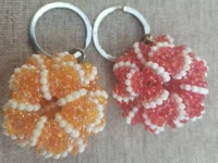 1月13日，拿回家做的手工活，在家掙錢的副業(yè)創(chuàng)業(yè)，小本創(chuàng)業(yè)做手工傳承官，手工之家的合作方式和業(yè)務(wù)選擇多，圖為串珠米珠繡手工產(chǎn)品剪影