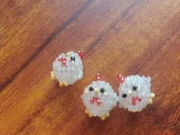 米珠繡串珠純手工產(chǎn)品鑒賞，萌小雞精靈