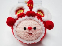 鉤織純手工產(chǎn)品展示，超萌小醒獅