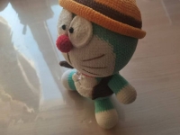 鉤織純手工產(chǎn)品展示，可愛的哆啦A夢(mèng)