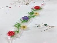 純手工產(chǎn)品串珠米珠繡展示，精美的手飾之手鏈