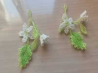 純手工串珠米珠繡飾品產(chǎn)品展示，輕奢精致的耳飾之耳墜