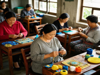 在家沒活兒干，試試拿貨回家做，小成本創(chuàng)業(yè)開手工加工廠很適合