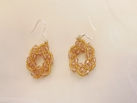 純手工產(chǎn)品串珠米珠繡展示，精美的耳飾之耳墜