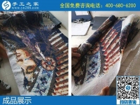 做珠繡手工活，針?lè)ê?jiǎn)單，需要的是耐心還需要細(xì)心