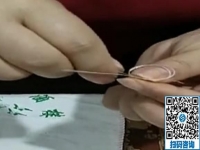 針?lè)ê?jiǎn)單的非遺項(xiàng)目外發(fā)手工活，勵(lì)志珠珠繡很受加工人員的歡迎