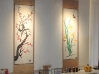 梅蘭竹菊主題珠繡，藝術(shù)內(nèi)核，手工制作，既裝扮生活又帶來(lái)財(cái)富